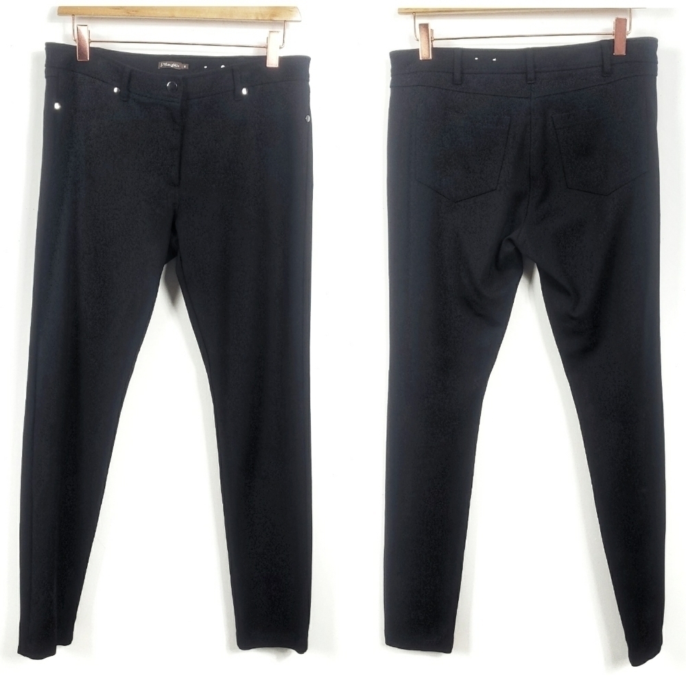 J.mclaughlin black skinny/tampered leg pant sz 8